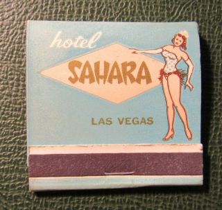 Matchbook - Hotel Sahara Las Vegas Nv Full Printed Stick Girlie Casino