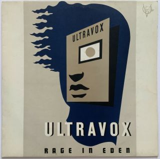 Ultravox Rage In Eden Lp Chrysalis 1981 With Poster Near Pro Cleaned