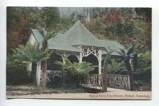Tasmania C.  1910: Card By Valentine W/view Hut At Fern Tree Bower (120)