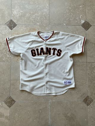 Vtg Majestic San Francisco Giants Mlb Baseball Jersey Size Xl Made In Usa