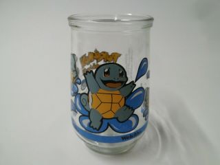 1999 Nintendo Pokemon 07 Squirtle Promotional Welch’s Jelly Jar Juice Glass