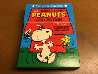 Peanuts Trading Card Set.  Charlie Brown,  Snoopy,  Schulz,  Boxed Set,  Fun