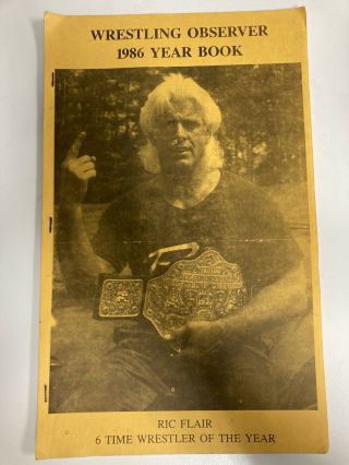 Vintage Wrestling Observer 1986 Yearbook Ric Flair Cover