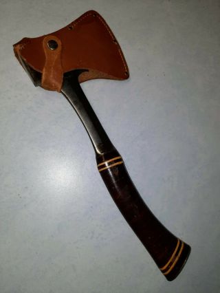 Vintage Estwing Axe With Leather Sheath And Handle Usa Cond