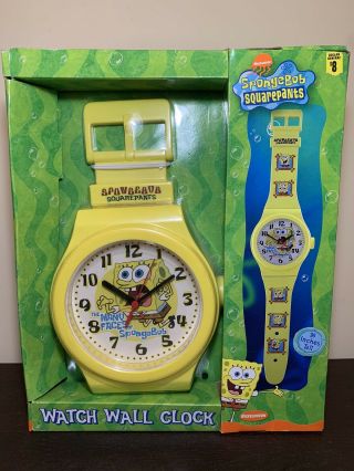 Spongebob Squarepants Watch Wall Clock 36 Inches Tall
