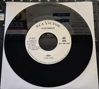 Elvis Presley U.  S.  A.  Promo 7 " Vinyl,  Judy / Put The Blame On Me,  Ex 1p Start