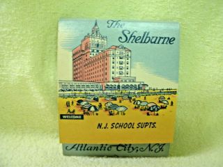Matchbook Oversize The Shelburne Hotel - - Atlantic City Nj - - Lion Match Co - - Orig