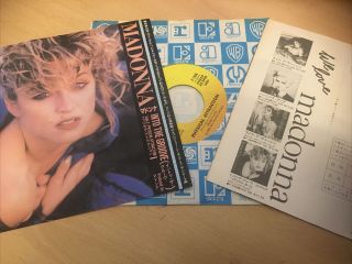 Madonna - Into The Groove - Japan Japanese 7 " - Rare Picture,  Fan Club Insert