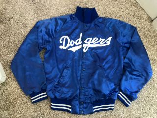 Vintage Danny Goodman Embroider La Dodgers Satin Jacket 80 