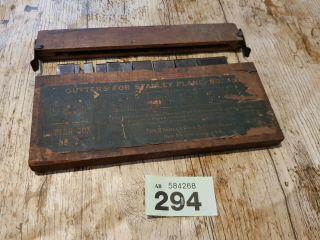 Set Of Cutters For Stanley Plane No 45 Oringnal Box,  Set 2