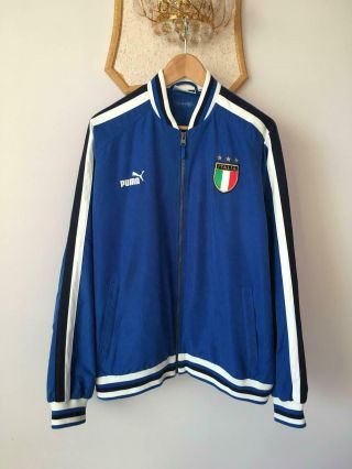 Italy Italia 2003 2004 Training Football Soccer Track Top Jacket Puma Vintage Xl