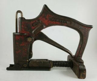 Vintage Red Devil No.  1 Window Glazing Point Stapler Tool Gun
