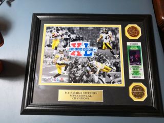 Nfl Pittsburgh Steelers Bowl Xl Champions Framed Poster Print