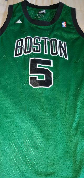 Boston Celtics Garnett Adidas Nba Jersey Stitched Name & Number Xxl Length,  2
