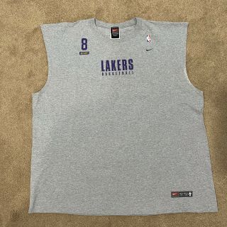 Vintage Nba Los Angeles Lakers Nike Team - Kobe Bryant - 8 Size Xxl Muscle Shirt