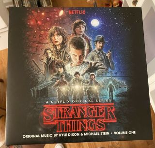Stranger Things Volume 1 Limited Clear Black Smoke Double Lp Vinyl Soundtrack Ex
