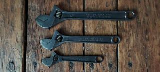 Vintage Snap - On Blue Point Adjustable Wrenches
