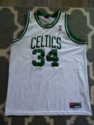 Sz Xl Nike Nba Vintage Paul Pierce Boston Celtics Swingman Jersey Vtg Rare