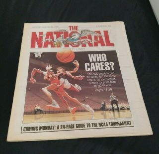 The National Sports Daily Newspaper March 8 1991 Ncaa March Madness & Jordan