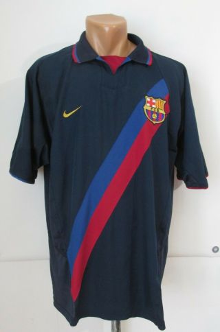 Barcelona 2002/2003/2004 Away Football Shirt Soccer Jersey Camiseta Nike Fcb Xl