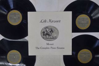 LILI KRAUS MOZART COMPLETE PIANO SONATAS CBS/SONY 90AC 1780 5 Japan OBI 6LP 2