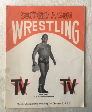 Wrestling Souvenir Album - Buddy Rogers,  Vachons,  O’connor - Extremely Rare