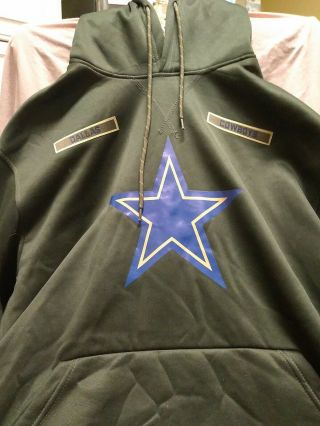 Dallas Cowboys Salute To Service Military Hoodie Sweatshirt Size Xl