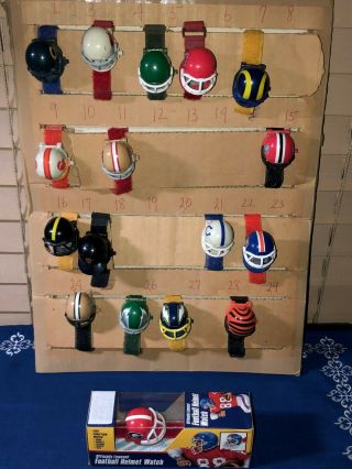 Nos Rare 1986 Univ.  Georgia Bulldogs Football Helmet Watch By Fremark Fh - 28