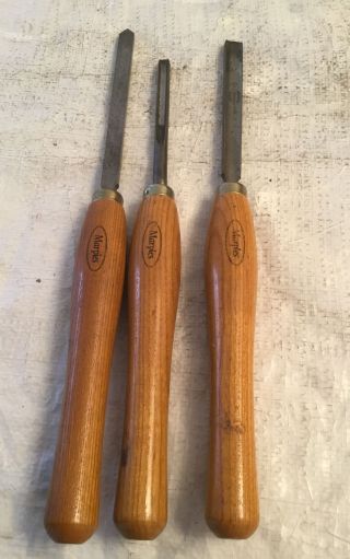 Vintage Marples Set Of 3 Wood Turning Chisels 1/2”