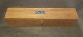 Vintage Lipshaw Mfg Company Wood Tool Box