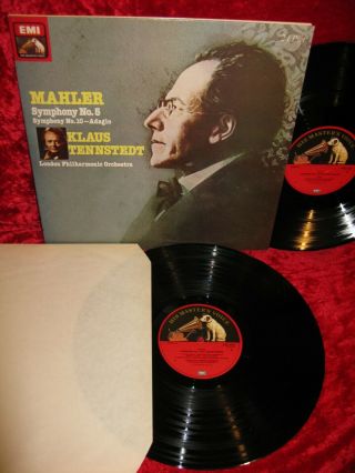 1979 Uk Nm,  2lp Sls 5169 Stereo Mahler Symphony 5 & 10 Lpo Tennstedt Cover Exc,