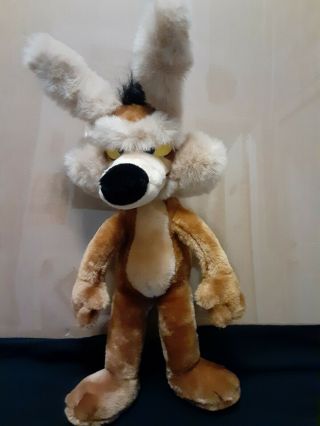 Vintage 24k Mighty Star Wile E.  Coyote 17 " Plush 1993 Warner Bros Stuffed Animal