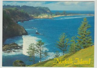 Sydney Bay To Kingston Norfolk Island Nucolorvue Postcard