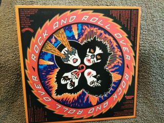 Kiss ‎rock And Roll Over Lp Sticker Merchandise Order Form ‎vinyl Nm & Cover Nm