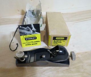 Vtg.  Stanley No.  60 1/2 P Block Plane Low Angle 1 3/8 " Cutter 6 In.  Long W Box
