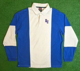 Vintage Nike Ku Kansas Jayhawks Warm - Up/shooting Long Sleeve Jersey Size X - Large