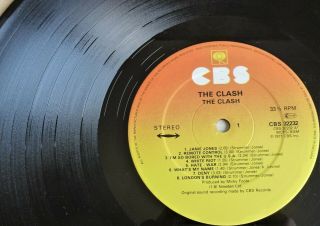 RARE & THE CLASH THE CLASH 1977 CBS UK LP STUNNING VINYL CLASSIC PUNK 2
