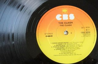 RARE & THE CLASH THE CLASH 1977 CBS UK LP STUNNING VINYL CLASSIC PUNK 3