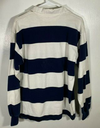 Vintage 80 ' s UNH Wildcats Rugby Men ' s Pullover Shirt Sweater Barbarian Large L 2