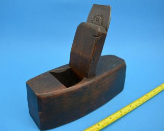Vintage Wooden High Angle Toothing Plane - 7 1/4 " Long - Moulson Brothers Blade