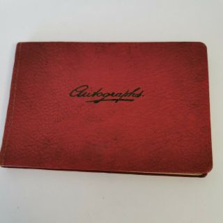 Autograph Book Early 1940s With Auto Graphs See Photos