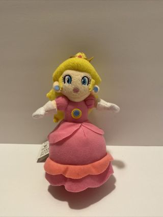 Nintendo Mario Bros Princess Peach Plush Doll Stuffed Toy 9 " -