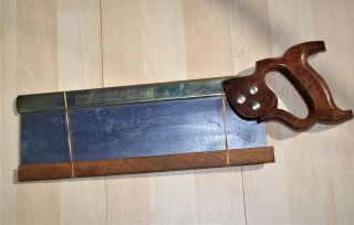 Vintage W.  Tyzack,  Sons & Turner Ltd.  No.  120 Tenon Saw,  Woodworkers Old Tool.