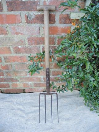 Vintage T Handled Spear And Jackson Garden Fork Allotment Fork (809)