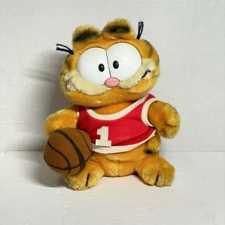 Vintage 1978 1981 Garfield Dakin Basketball Player Plush