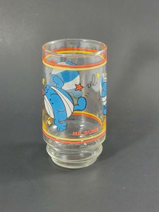 Vintage Mr.  Bump Drinking Glass Mr.  Men I Fall For You 1971 Collectible Cup