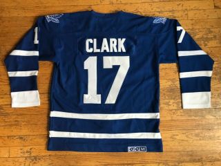Vintage 17 Wendel Clark Toronto Maple Leafs Ccm Jersey Size Adult Size 52 Large