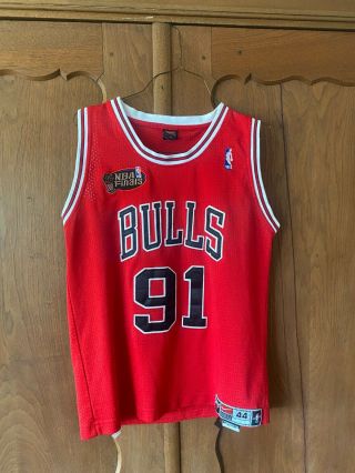 Nike Team Nba Finals Embroidered Dennis Rodman Chicago Bulls Jersey Tailored