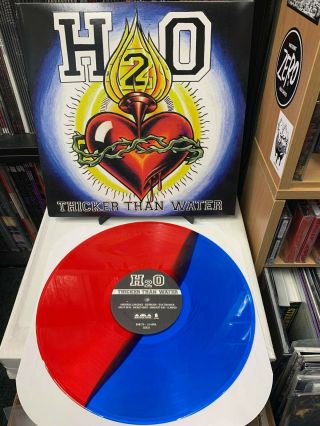 H2o - Thicker Than Water (half Red / Half Blue Vinyl Lp) Bridge 9 Records Nyhc