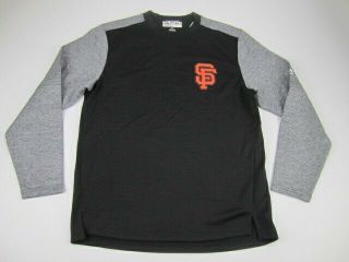 Mens Medium San Francisco Giants Majestic Authentic Therma Base Warm Up Pullover
